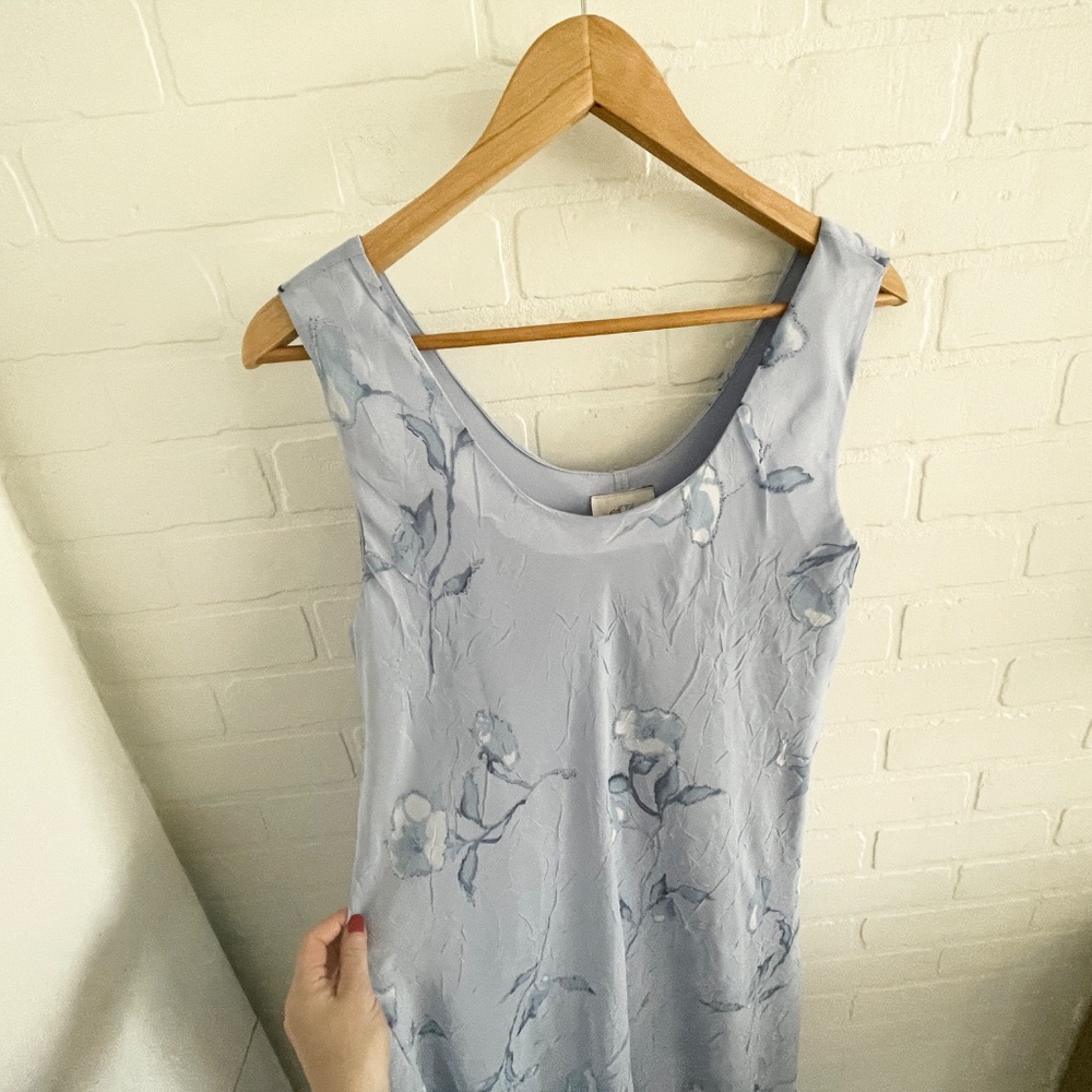 Vintage 90s Y2K Maxi dress Fairy Fluid Flowy Ethereal Feminine Romantic Floral L - Picture 8 of 15